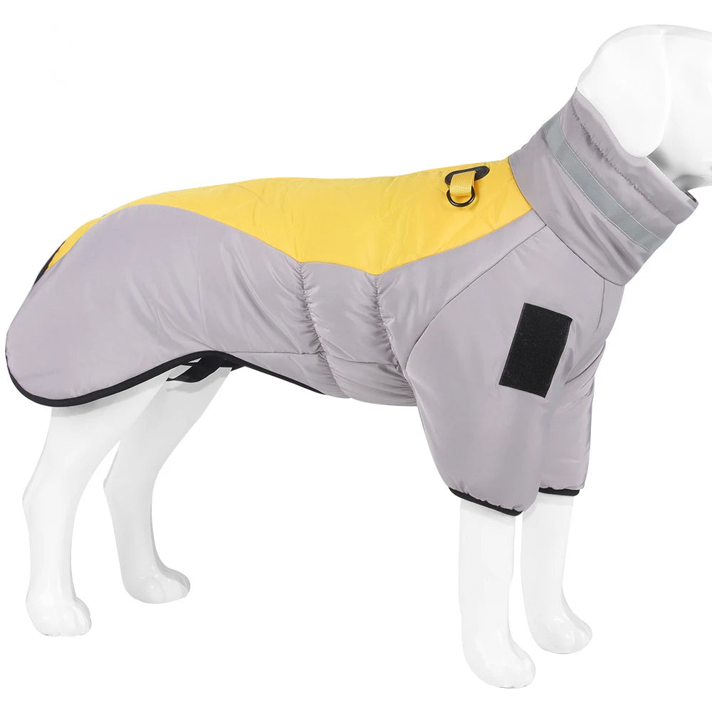 Golden Labrador Retriever Waterproof Dog Jumpsuit Overalls For Medium Large Dogs Big Dog Winter Warm Cotton Blend Coat