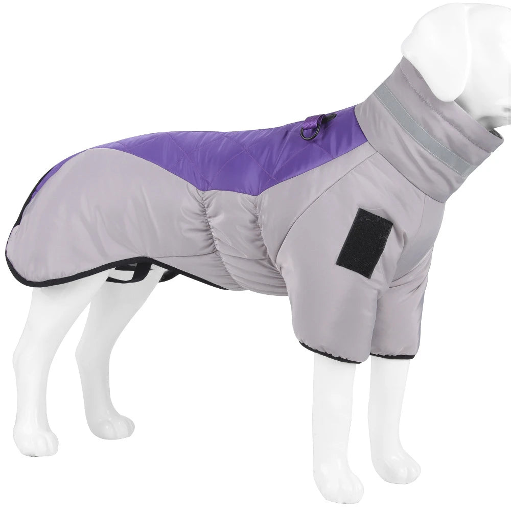 Golden Labrador Retriever Waterproof Dog Jumpsuit Overalls For Medium Large Dogs Big Dog Winter Warm Cotton Blend Coat